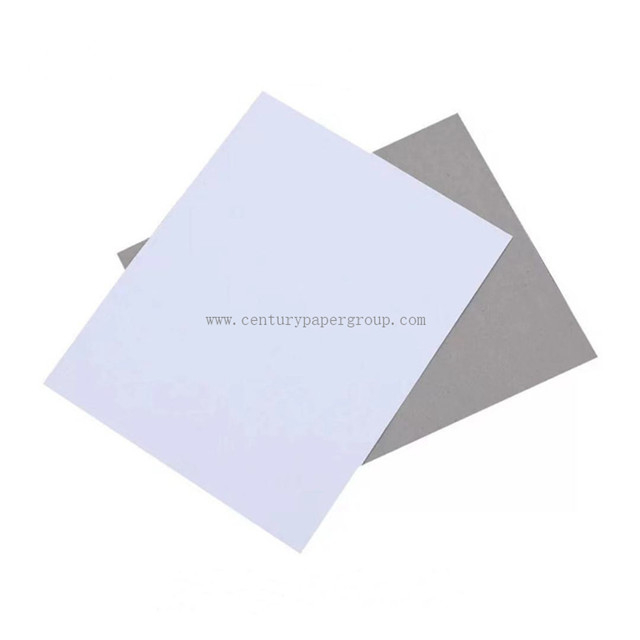 250GSM 300GSM 350 GSM 400GSM Carton gris recto verso enduit blanc avec dos gris