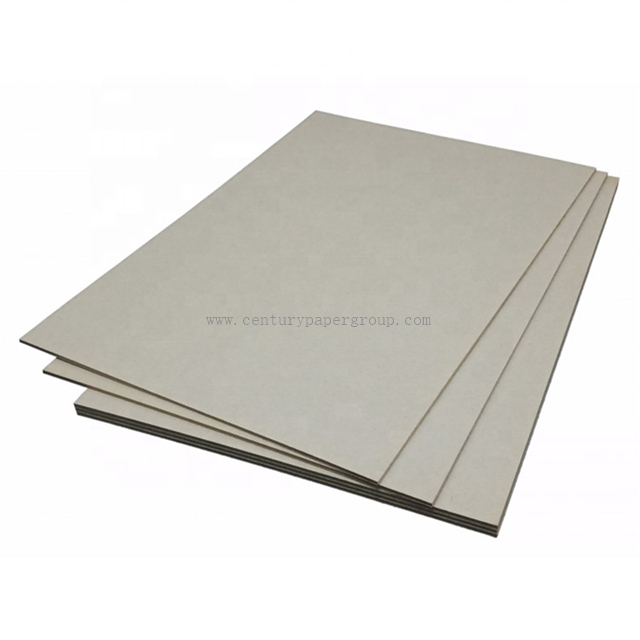Aggloméré gris 1200g 1250g Type de papier de carte grise Papier de carte grise de spécialité pour la boîte d'emballage