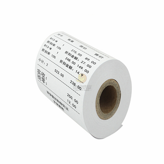 45gsm Rouleaux de papier thermique écologique pour le caissier