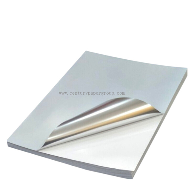 Papier autocollant brillant 180 g/m² (fond blanc)