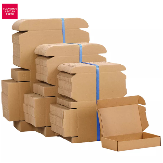 Carton ondulé de papier kraft personnalisé en gros