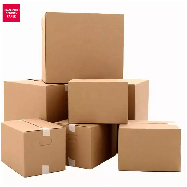 Carton ondulé en papier kraft durable de haute qualité pour l'emballage de la boîte d'expédition de courrier en gros personnalisé
