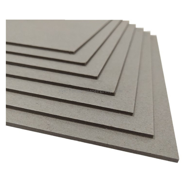 Commerce de gros gris 750GSM aggloméré gris rigide laminé carton carton duplex