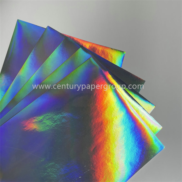 Stocklot 250GSM Commerce de gros Miroir Feuille de papier cartonné de couleur métallisée