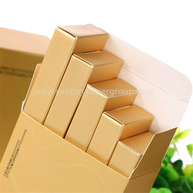 Carton de feuille d'or pour l'emballage de boîte pliante